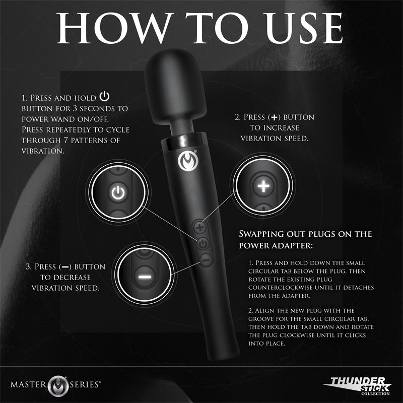 MASTER SERIES - THUNDERSTICK PRO WAND MASSAGER