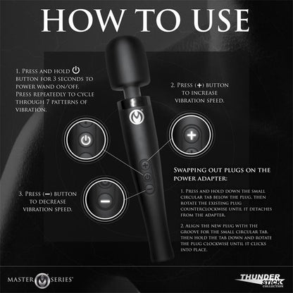 MASTER SERIES - THUNDERSTICK PRO WAND MASSAGER