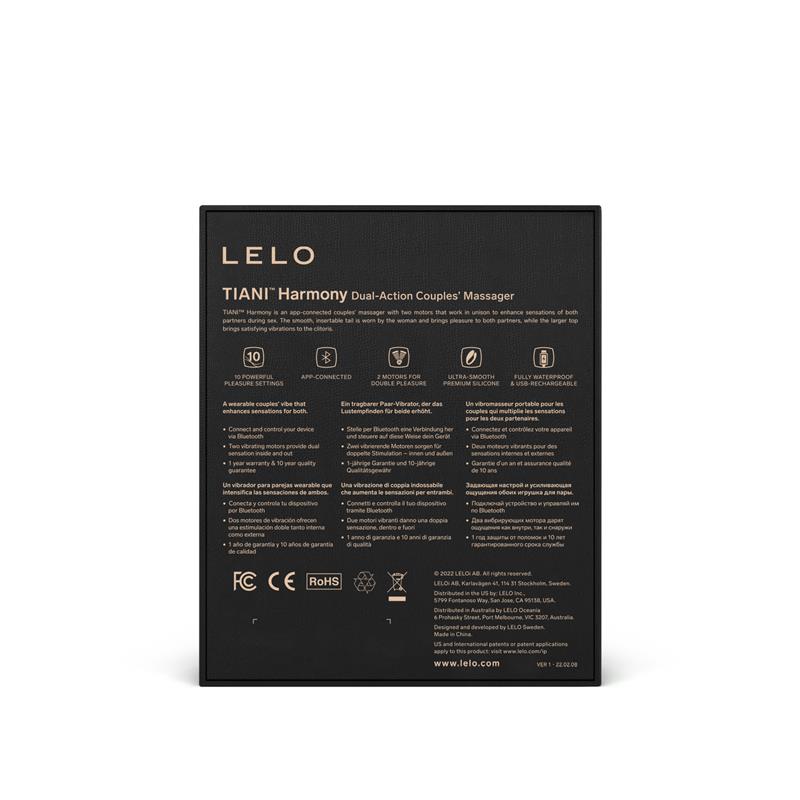 LELO - TIANI HARMONY COUPLE TOY WITH APP AQUA