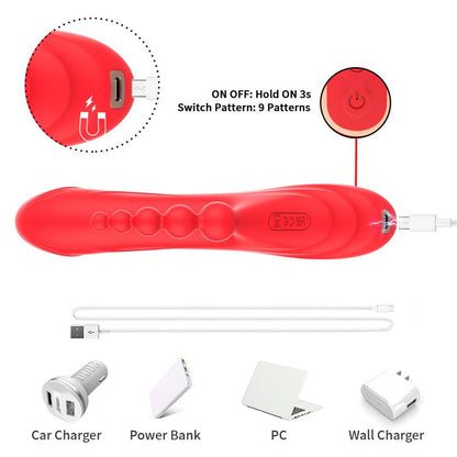 URBAN SKY - TICKLER RABBIT VIBRATOR WITH ANAL BEADS