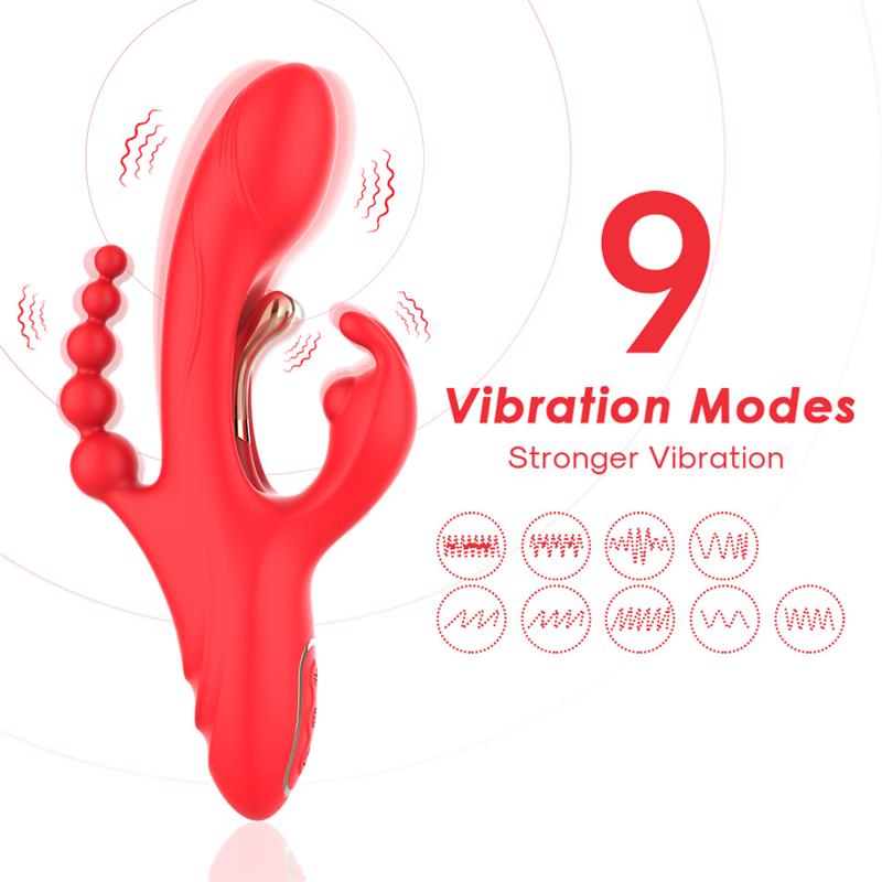 URBAN SKY - TICKLER RABBIT VIBRATOR WITH ANAL BEADS