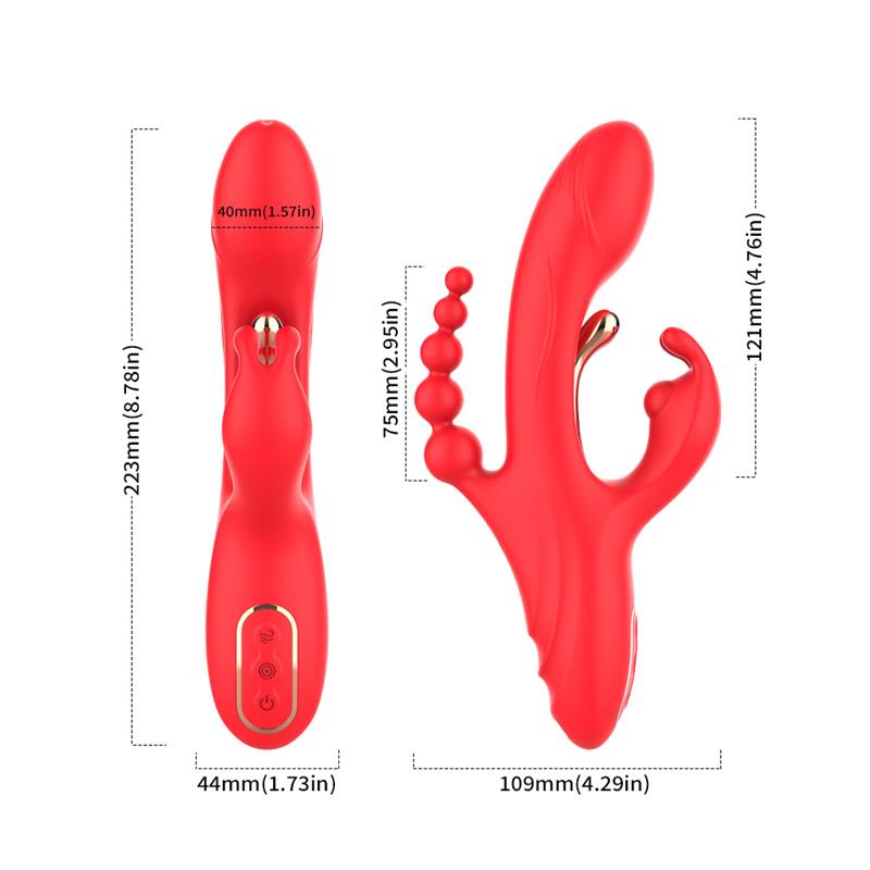 URBAN SKY - TICKLER RABBIT VIBRATOR WITH ANAL BEADS