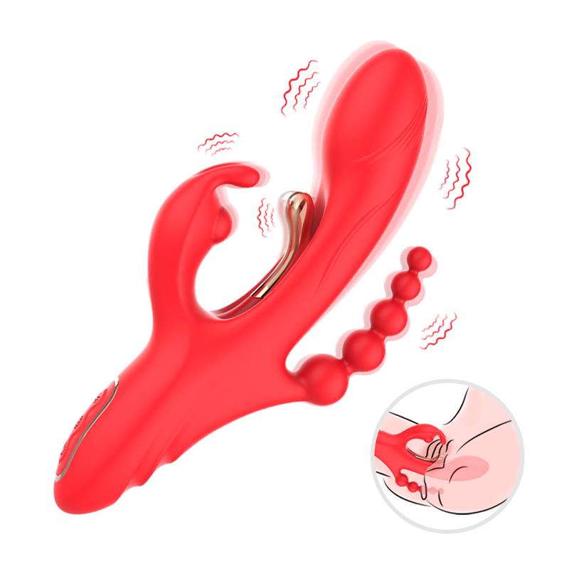 URBAN SKY - TICKLER RABBIT VIBRATOR WITH ANAL BEADS