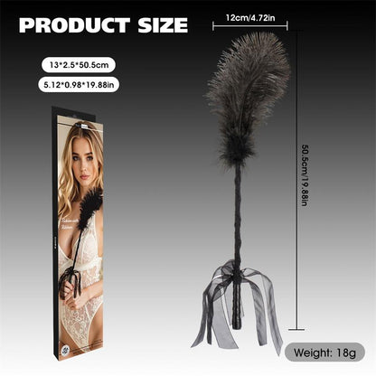 CHISA - TICKLER WITH RIBBON BLACK