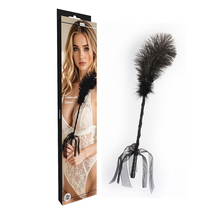 CHISA - TICKLER WITH RIBBON BLACK
