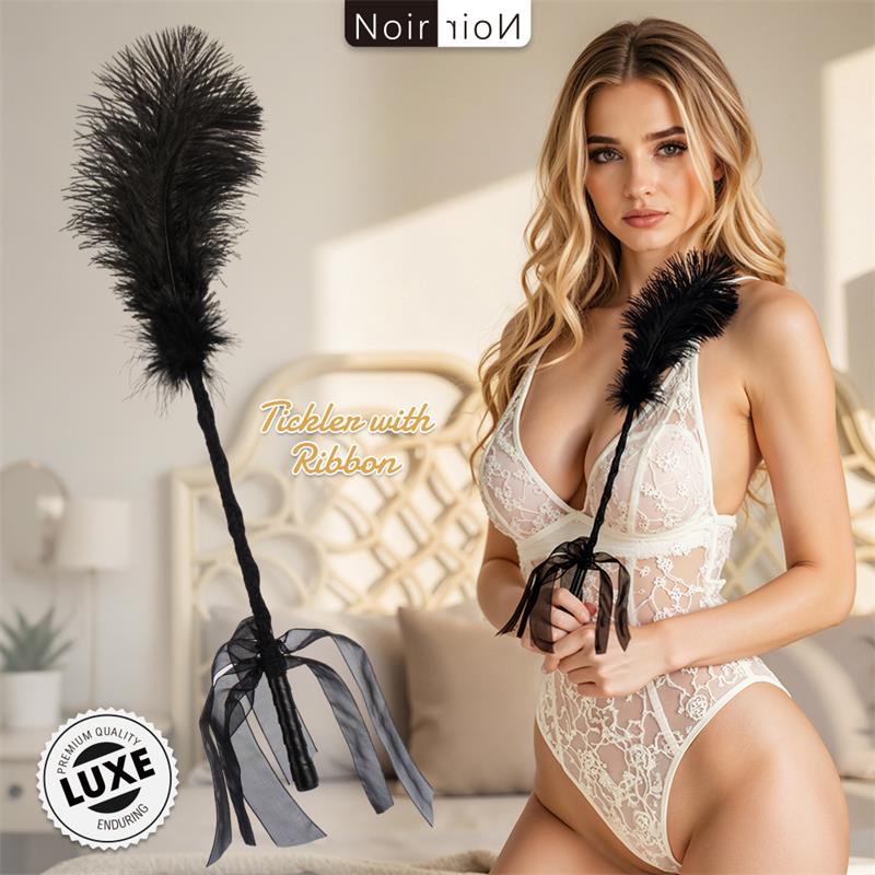 CHISA - TICKLER WITH RIBBON BLACK