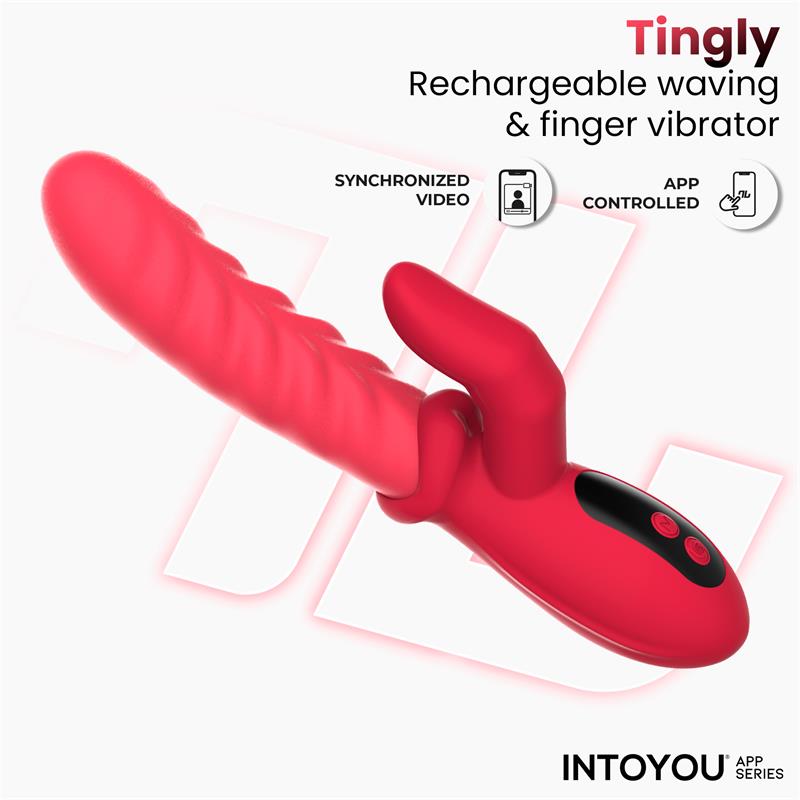 INTOYOU APP SERIES - TINGLY VIBRATOR WITH FINGER, WAVING AND APP
