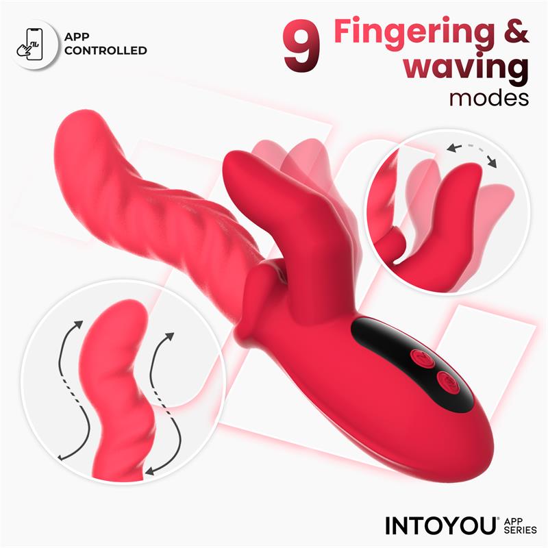 INTOYOU APP SERIES - TINGLY VIBRATOR WITH FINGER, WAVING AND APP