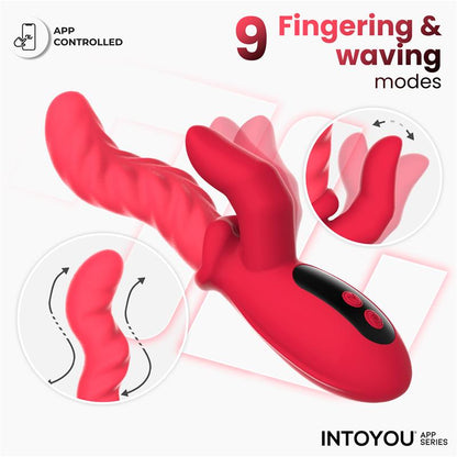 INTOYOU APP SERIES - TINGLY VIBRATOR WITH FINGER, WAVING AND APP