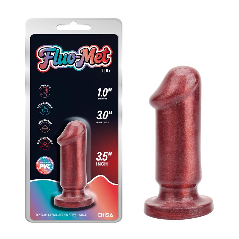 CHISA - TINY RED BUTT PLUG 3.5 - 9CM