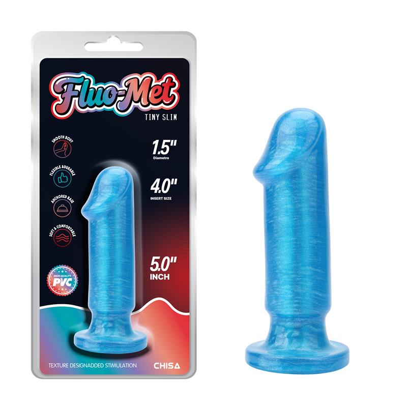CHISA - TINY SLIM BLUE ANAL PLUG 5 - 12.5CM
