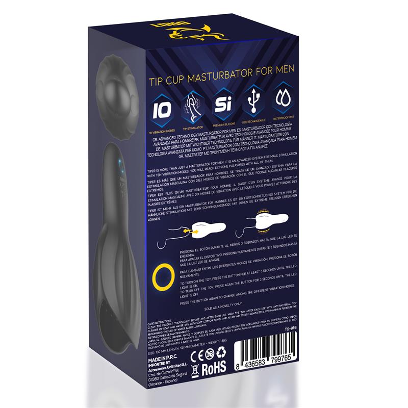 MINOTHOR - TIPER TIP CUP MASTURBATOR FOR MEN SILICONE USB