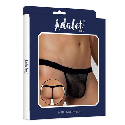 ADALET MAN - TITAN FISHNET THONG ONE SIZE BLACK