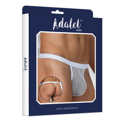 ADALET MAN - TITAN FISHNET THONG ONE SIZE WHITE