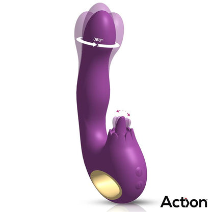 ACTION - TOKA VIBE WITH SWINGING 360º AND STIMULATING LICKING TONGUE