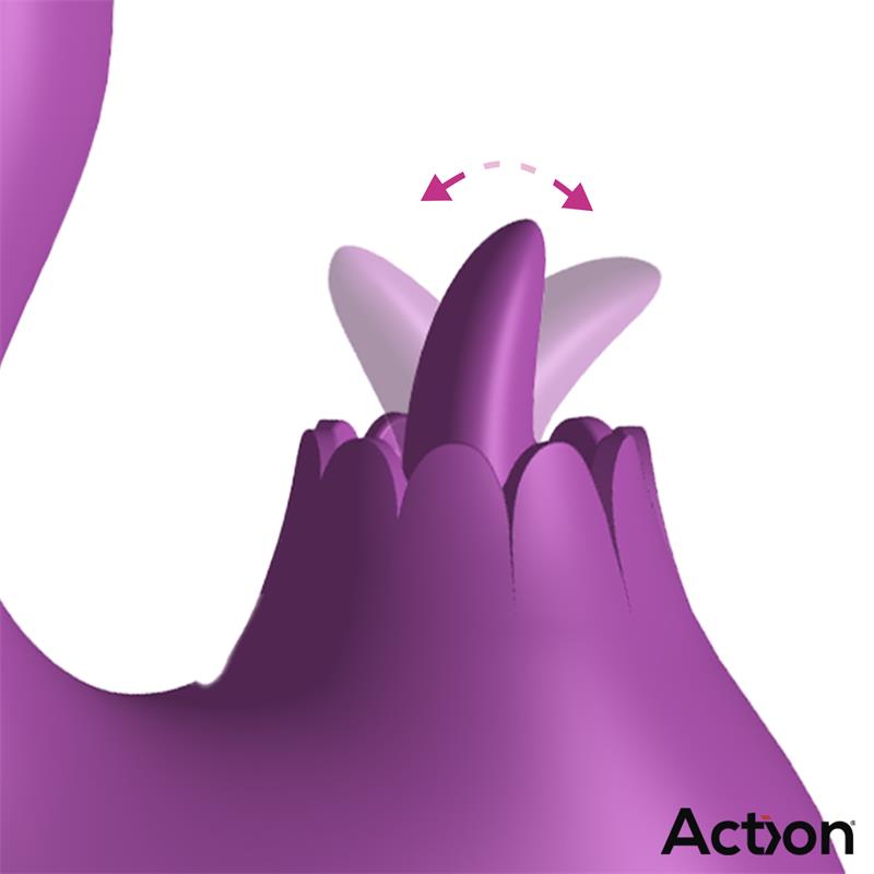 ACTION - TOKA VIBE WITH SWINGING 360º AND STIMULATING LICKING TONGUE