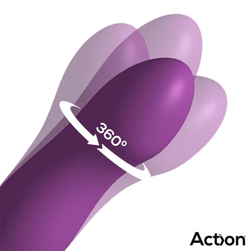 ACTION - TOKA VIBE WITH SWINGING 360º AND STIMULATING LICKING TONGUE
