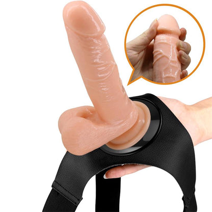 PRETTYLOVE - TOM HARNESS WITH DILDO 7.4