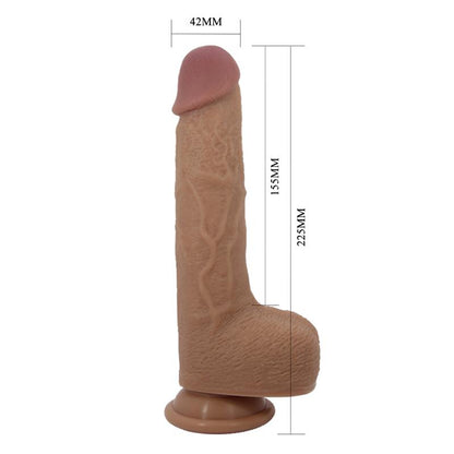PRETTYLOVE - TOMMY REALISTIC DILDO WITH VIBRATION AND THRUSTING WITH REMOTE