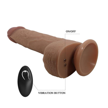 PRETTYLOVE - TOMMY REALISTIC DILDO WITH VIBRATION AND THRUSTING WITH REMOTE