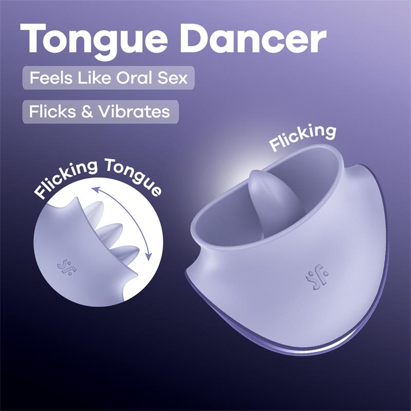 SATISFYER - TONGUE DANCER LILAC