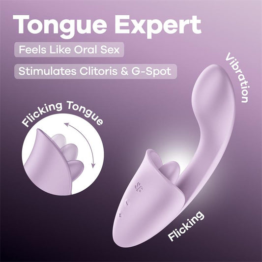 SATISFYER - TONGUE EXPERT LAVENDER