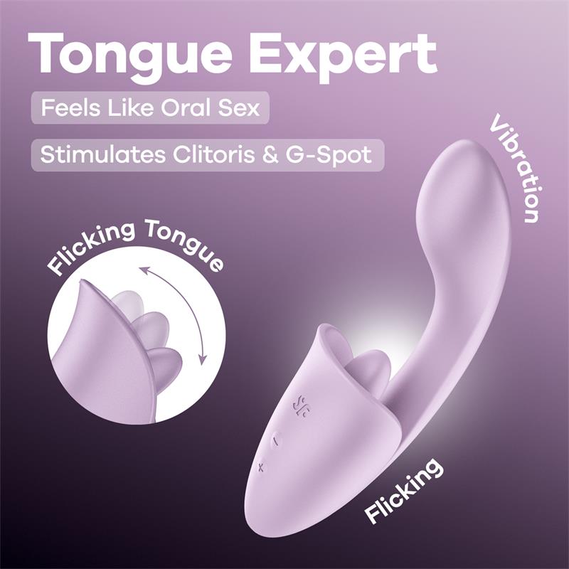 SATISFYER - TONGUE GENIUS PINK