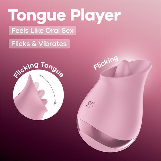 SATISFYER - TONGUE PLAYER MAUVE