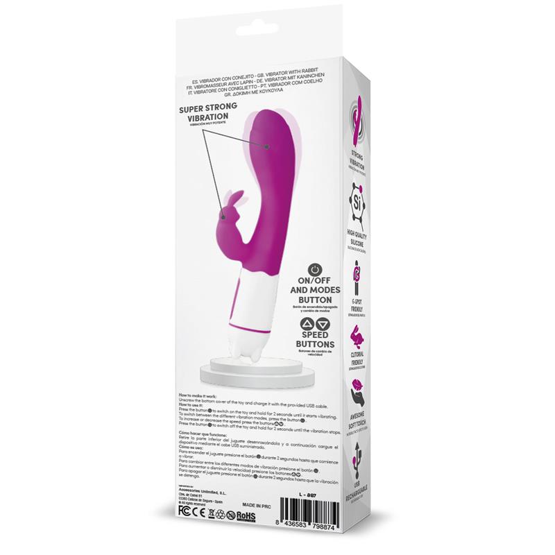 LATETOBED - TONNY USB VIBRATOR G SPOT 36 FUNCTIONS SILICONE PURPLE
