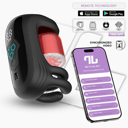 INTOYOU APP SERIES - TORKY COMPRESSING ROTATING MASTURBATOR WITH APP