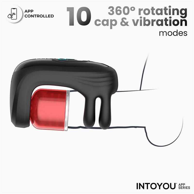INTOYOU APP SERIES - TORKY COMPRESSING ROTATING MASTURBATOR WITH APP