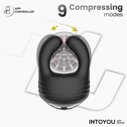 INTOYOU APP SERIES - TORKY COMPRESSING ROTATING MASTURBATOR WITH APP