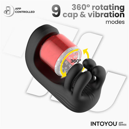 INTOYOU APP SERIES - TORKY COMPRESSING ROTATING MASTURBATOR WITH APP