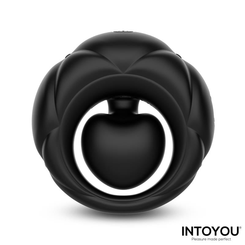 INTOYOU - TORUS VIBRATING RING WITH CLITORAL BALL AND REMOTE CONTROL USB