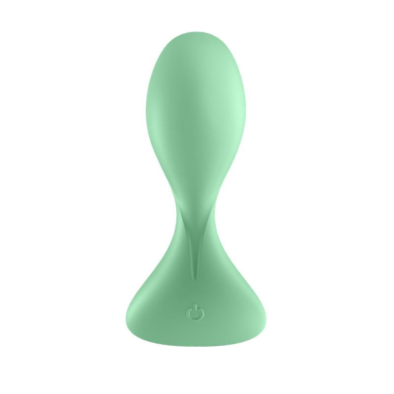 SATISFYER - TRENDSETTER BUTT PLUG WITH VIBRATION AND APP LIGHT GREEN