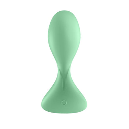 SATISFYER - TRENDSETTER ANAL PLUG AVEC VIBRATION ET APPLICATION VERT CLAIR