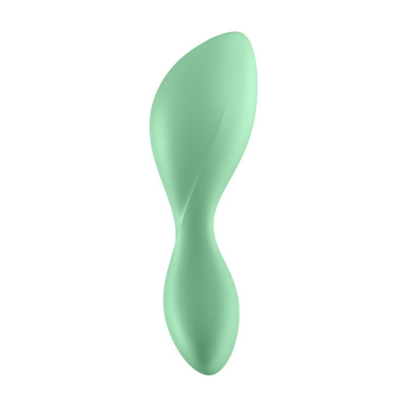SATISFYER - TRENDSETTER ANAL PLUG AVEC VIBRATION ET APPLICATION VERT CLAIR