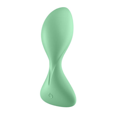 SATISFYER - TRENDSETTER BUTT PLUG WITH VIBRATION AND APP LIGHT GREEN
