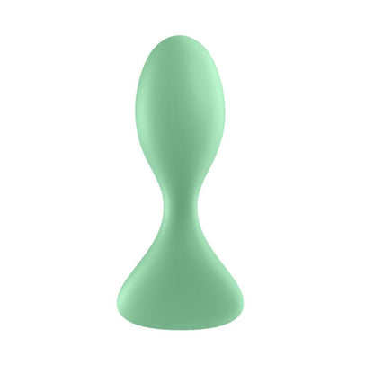 SATISFYER - TRENDSETTER BUTT PLUG WITH VIBRATION AND APP LIGHT GREEN