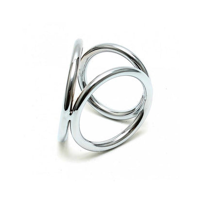 BONDAGE PLAY - TRIANGLE COCK AND BALL RINGS