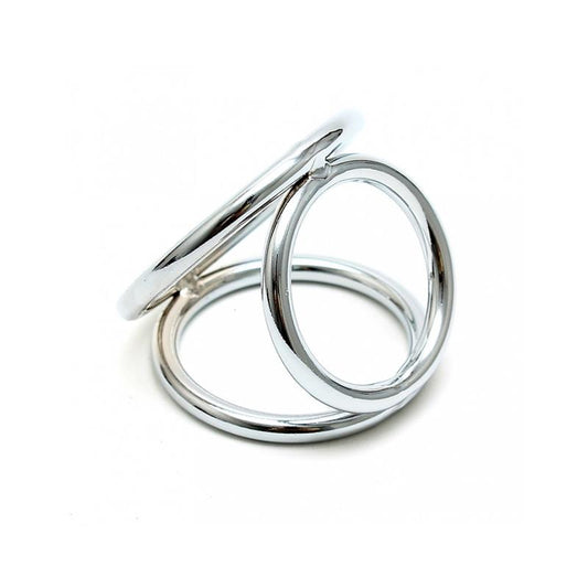 BONDAGE PLAY - TRIANGLE COCK AND BALL RINGS