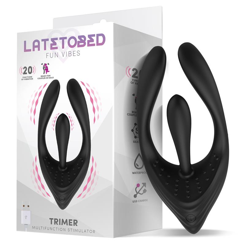 LATETOBED - TRIMER 3 MOTORS FLEXIBLE STIMULATOR USB SILICONE
