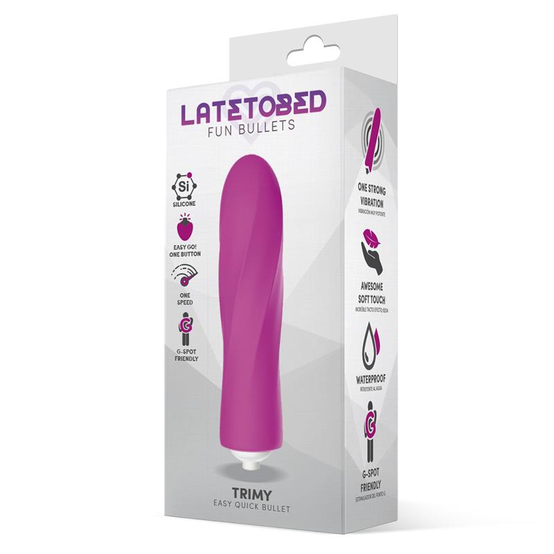 LATETOBED - TRIMY EASY QUICK VIBRATING BULLET SILICONE PINK