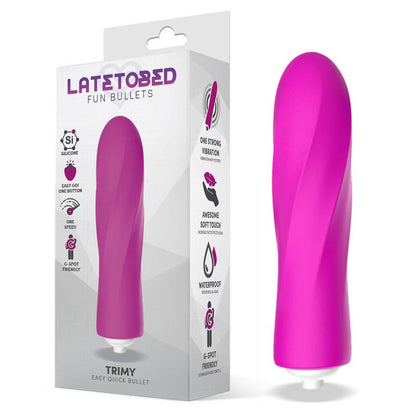 LATETOBED - TRIMY EASY QUICK VIBRATING BULLET SILICONE PINK