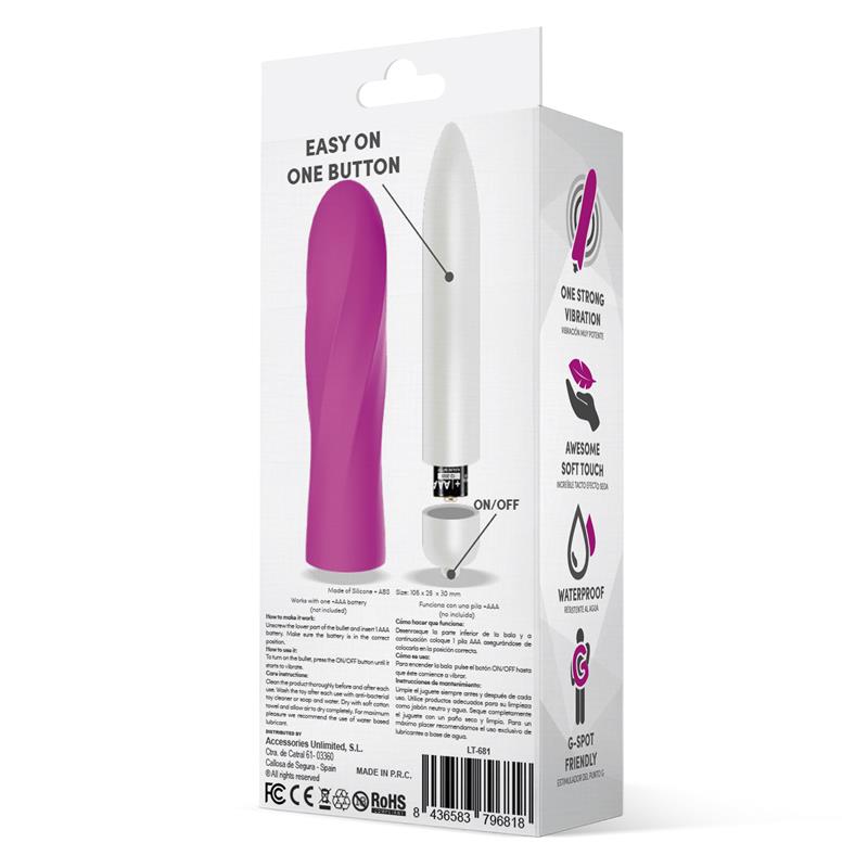 LATETOBED - TRIMY EASY QUICK VIBRATING BULLET SILICONE PINK