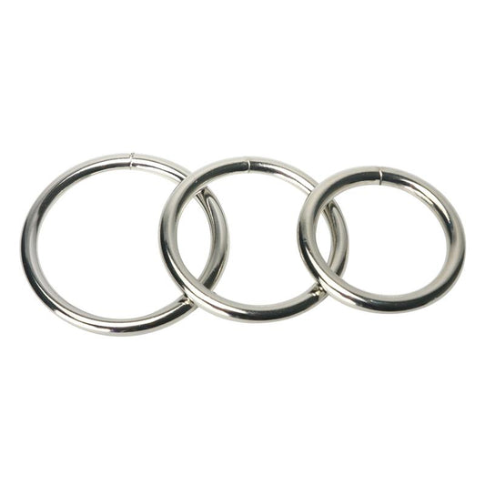 MASTER SERIES - TRINE SET OF 3 STEEL C-RING