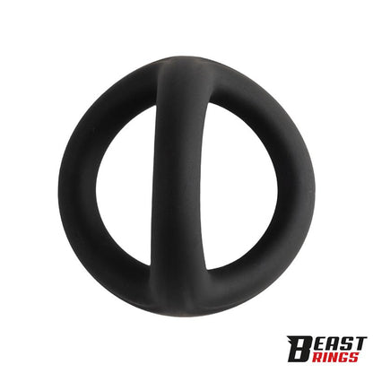 BEAST RINGS - TRIPLE COCK RING SOLID SILICONE 44/38/35 MM  SIZE M