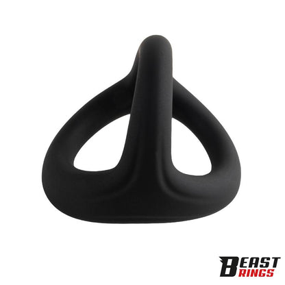 BEAST RINGS - TRIPLE COCK RING SOLID SILICONE 44/38/35 MM  SIZE M