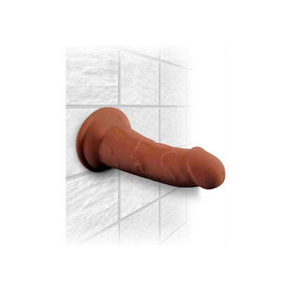 KING COCK - TRIPLE DENSITY DILDO 6 CARAMEL
