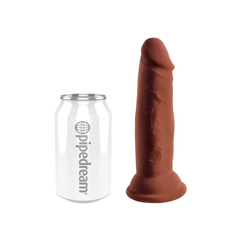 KING COCK - TRIPLE DENSITY DILDO 6 CARAMEL